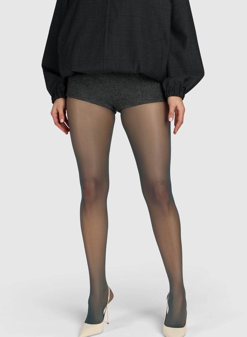 The Thirty-Five Semi-Opaque Tights in Dark Teal