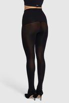 Opaque tights with Contour waistband.