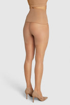 ladder-resistant sheer tights with contour waistband