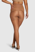 ladder-resistant sheer tights with contour waistband