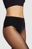 Sheer 15 denier ladder-resistant tights