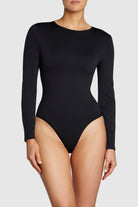 Black Scoop Back Bodysuit, buttery soft, second skin