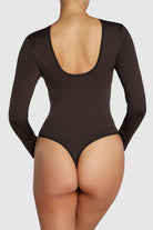 Chocolate Torte Brown Scoop Back Bodysuit