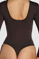 Chocolate Torte Brown Scoop Back Bodysuit