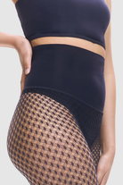 Navy Blue double diamond fishnet tights