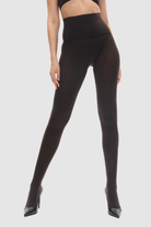 Opaque chocolate torte brown 80 denier tights