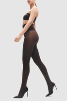 Opaque chocolate torte brown 80 denier tights