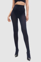 Opaque midnight navy blue 80 denier tights