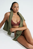 apex bralette in brown